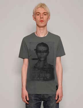 Saint' T-Shirt in Grey