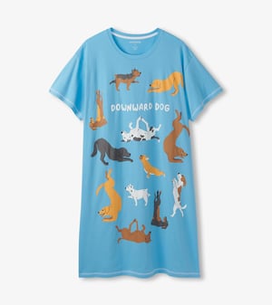Women's Downward Dog Cotton Sleepshirt