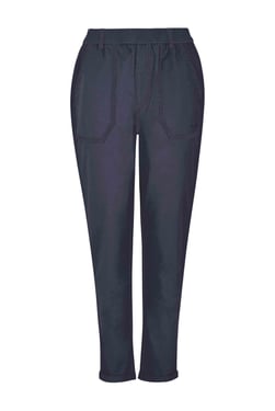 Weird Fish Malorri Organic Cotton Chino Trousers Navy Size 10