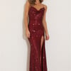 Perfect Attraction Sequin Maxi Dress Red Sequin