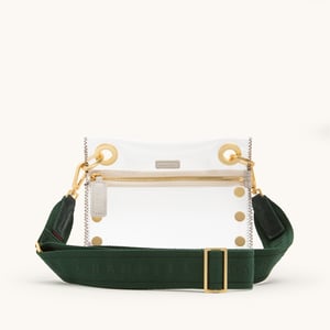 Hammitt Webbing Crossbody Strap Grove Green Brushed Gold