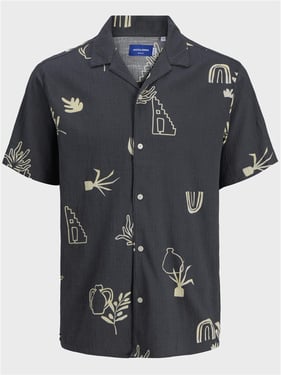 Jack & Jones Luke Crinkle Shirt - Iron Gate - M