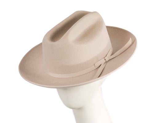 Max Alexander Silverbelly Heritage Western Fedora – Structured Wool Felt