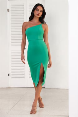 HELLO MOLLY Taking It Back Dress Green