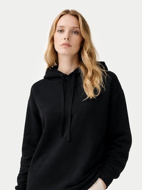 Cashmere Pullover Hoodie - L / Black / WK796-1481/0046