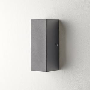 Mullian ip65 up and down wall light in black