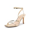 DREAM PAIRS Women   s Strappy Stiletto Heeled Sandals
