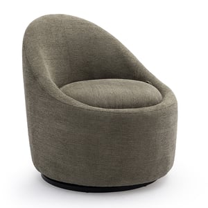 COLAMY Chenille Fabric 360° Swivel Accent Chair Model.W188 - Green