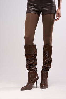 AKIRA Chocolate Nude Tights | Brown | Size Small/Medium