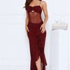 Statement Nights Maxi Dress Burgundy
