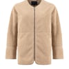 Weird Fish Gleason Faux Shearling Jacket Putty Size 12