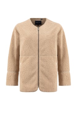 Weird Fish Gleason Faux Shearling Jacket Putty Size 8