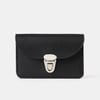 The Small Push Lock Purse - Black Madras Grain