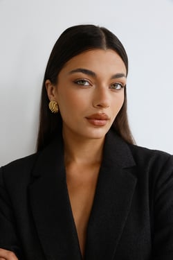 Sent With Love Earrings Gold