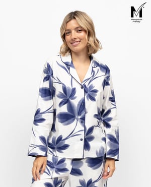 Indigo Womens Floral Print Pyjama Top - 20