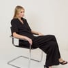 Black Short Sleeve Boyfriend Blazer