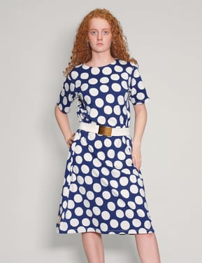 Vintage Marimekko Spotted Cotton Dress