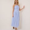 Blue Drop Waist Talia Midi Dress