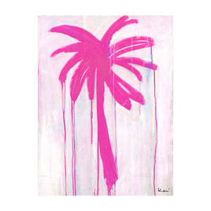 Pink Palms Art Print
