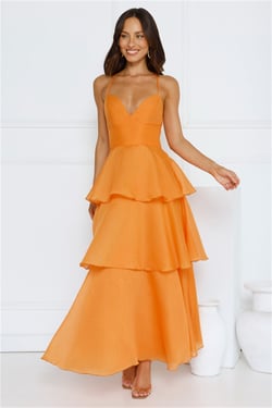 Sunset Waltz Maxi Dress Orange