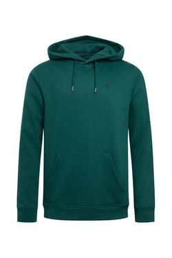 Weird Fish Hugo Eco Branded Popover Hoodie Forest Green Size 2XL