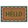 Hello Scallop Coir Doormat - 45x75cm