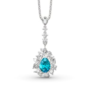 Jeulia "Love is in the Air" Sterling Silver Necklace