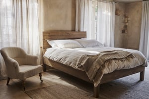 nkuku Iya Reclaimed Wood Bed | Bedroom Furniture | Super King | Natural