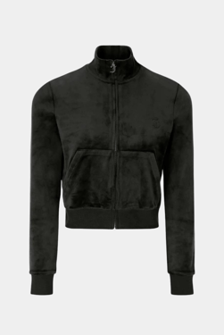 BLACK CLASSIC VELOUR TRACK TOP - XL / Black