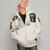 ST Multipatch Zip Hoodie in Ecru