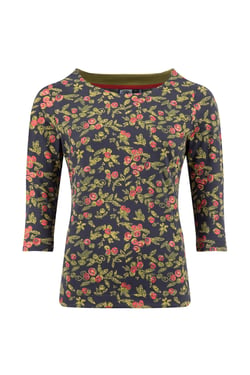 Weird Fish Pipia Printed Sparkle Jersey T-Shirt Twilight Size 8