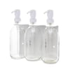 White Triple Wall Mounted Soap Dispenser