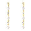 Dangle Pearl Earrings Sterling Silver