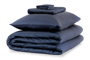 Midnight Blue Silk Duvet Set - Emperor / Standard Pillowcases