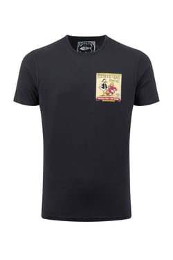 Weird Fish Flewmours RSPB Collaboration Back Print Artist T-Shirt Black Size S