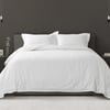 QE Home Shelby White Quilt Set, Geometric, Queen