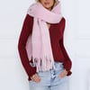 Snowman Glam Scarf Pink