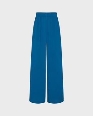 Vilebrequin - Women Wide-legs Viscose Pants - Pant - Line - Blue - Size XL