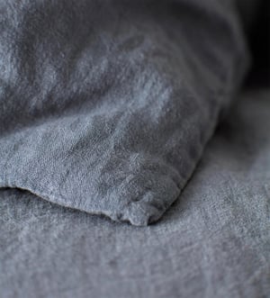 French Blue 100% Linen Duvet Cover