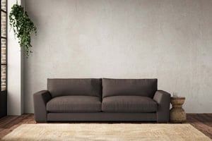 nkuku Guddu Sofa | Make To Order | Grand | Recycled Cotton Mocha