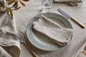 nkuku Junto Linen Napkin Set Of 4 | Kitchen & Dining Accessories | Natural