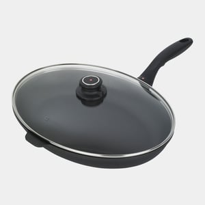 XD Nonstick Oval Fish Pan with Glass Lid
