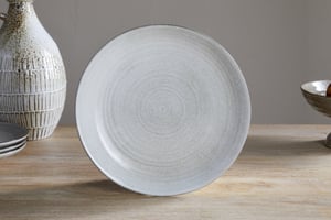 nkuku Valinha Earthenware Dinner Plate | Tableware | One Size | Grey