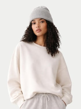 Cashmere Rib Knit Beanie - One Size / high rise / AK0231-1299/0000