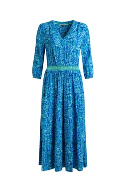 Weird Fish Himanshee Lenzing EcoVero™ Printed Viscose Maxi Dress Sea Green Size 8