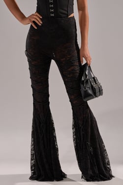 AKIRA Shake That Thang Lace Legging | Black | Size 2X