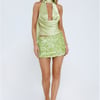 Dazzle Desire Sequin Mini Skirt Green