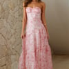 Her Best Version Strapless Maxi Dress Pink