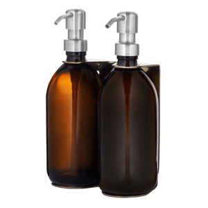Gold Double Wall Mounted Soap Dispenser