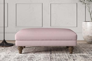 nkuku Deni Dining Footstool | Make To Order | Medium | Recycled Cotton Lavender